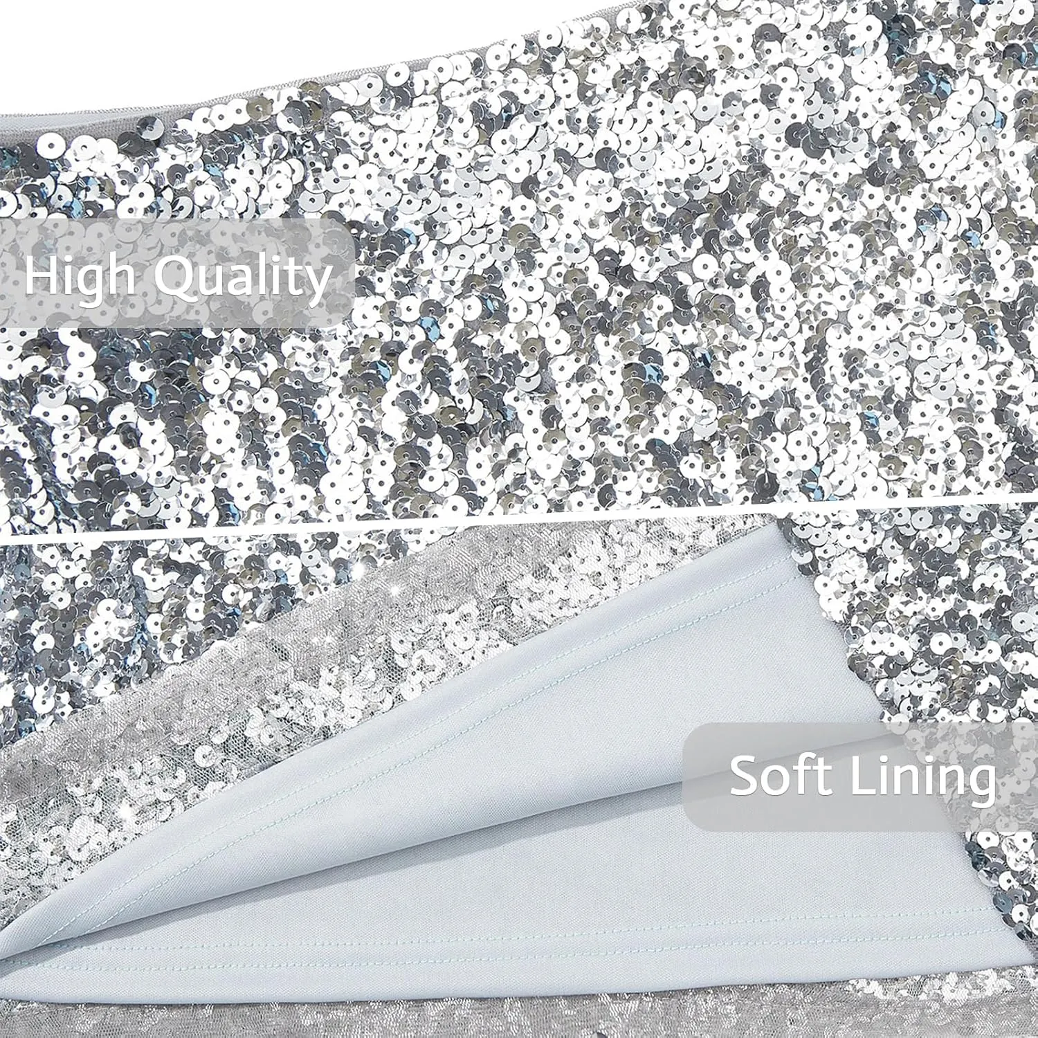 American Trends Sequin Skirt for Women Sparkly Pencil Mini Skirts Women's Glitter Skirt