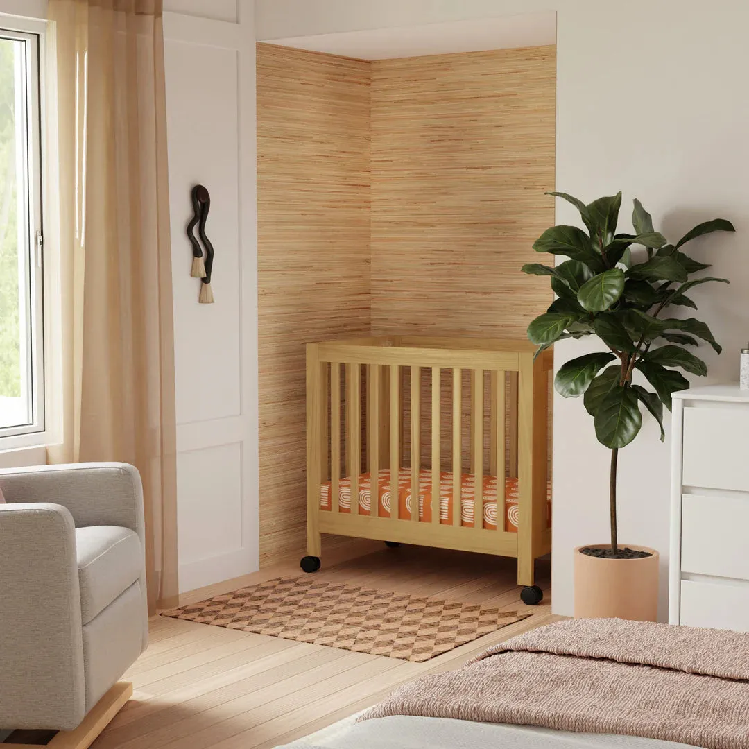 Babyletto Origami Mini Crib - Honey