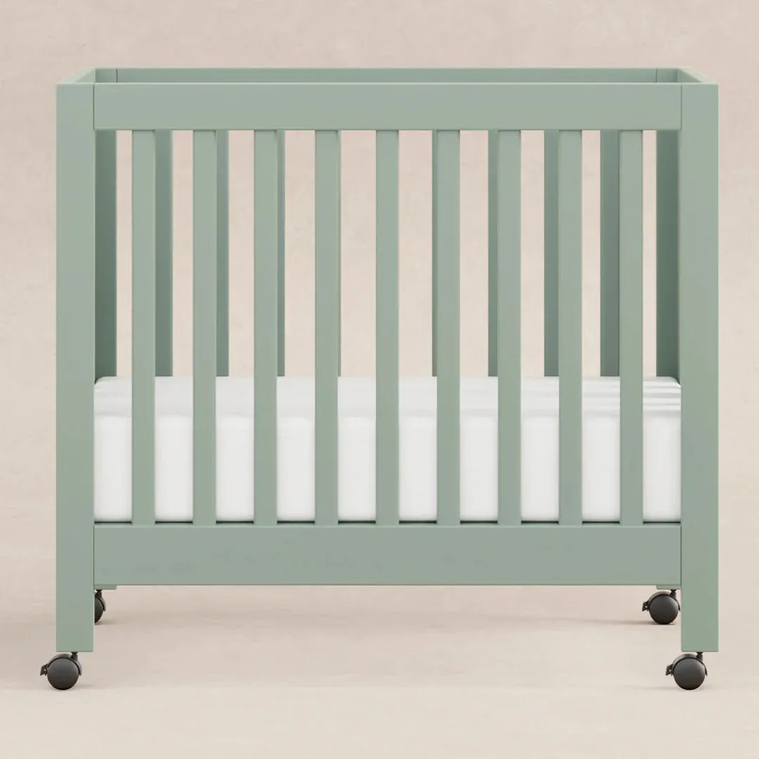 Babyletto Origami Mini Crib - Light Sage