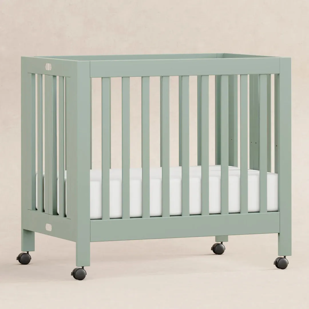 Babyletto Origami Mini Crib - Light Sage