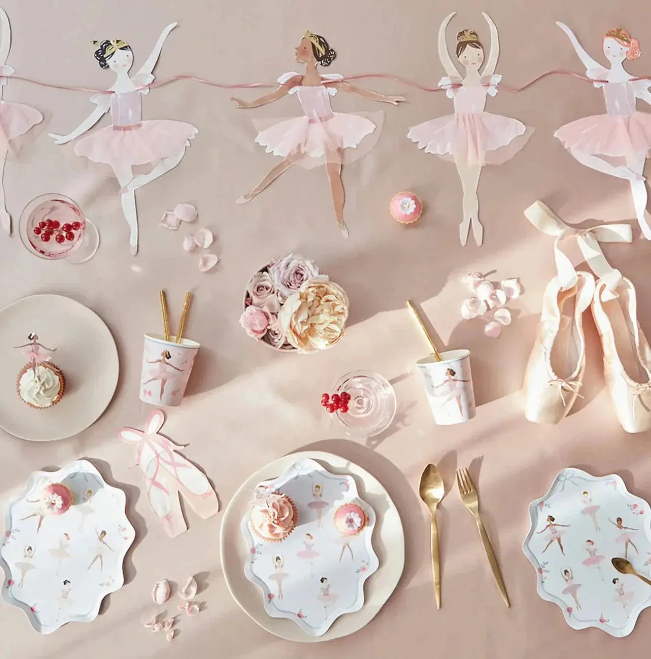 Ballerina Cupcake Kit (x 24 toppers)