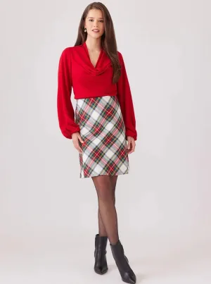 Bias Plaid Skirt [Plaid-4l10169]