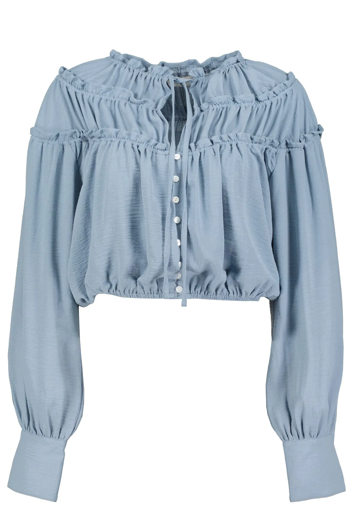 Bishop And Young Ultra Violet Boho Canyon Top In Azul