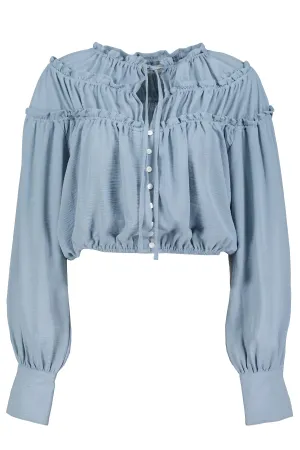 Bishop And Young Ultra Violet Boho Canyon Top In Azul