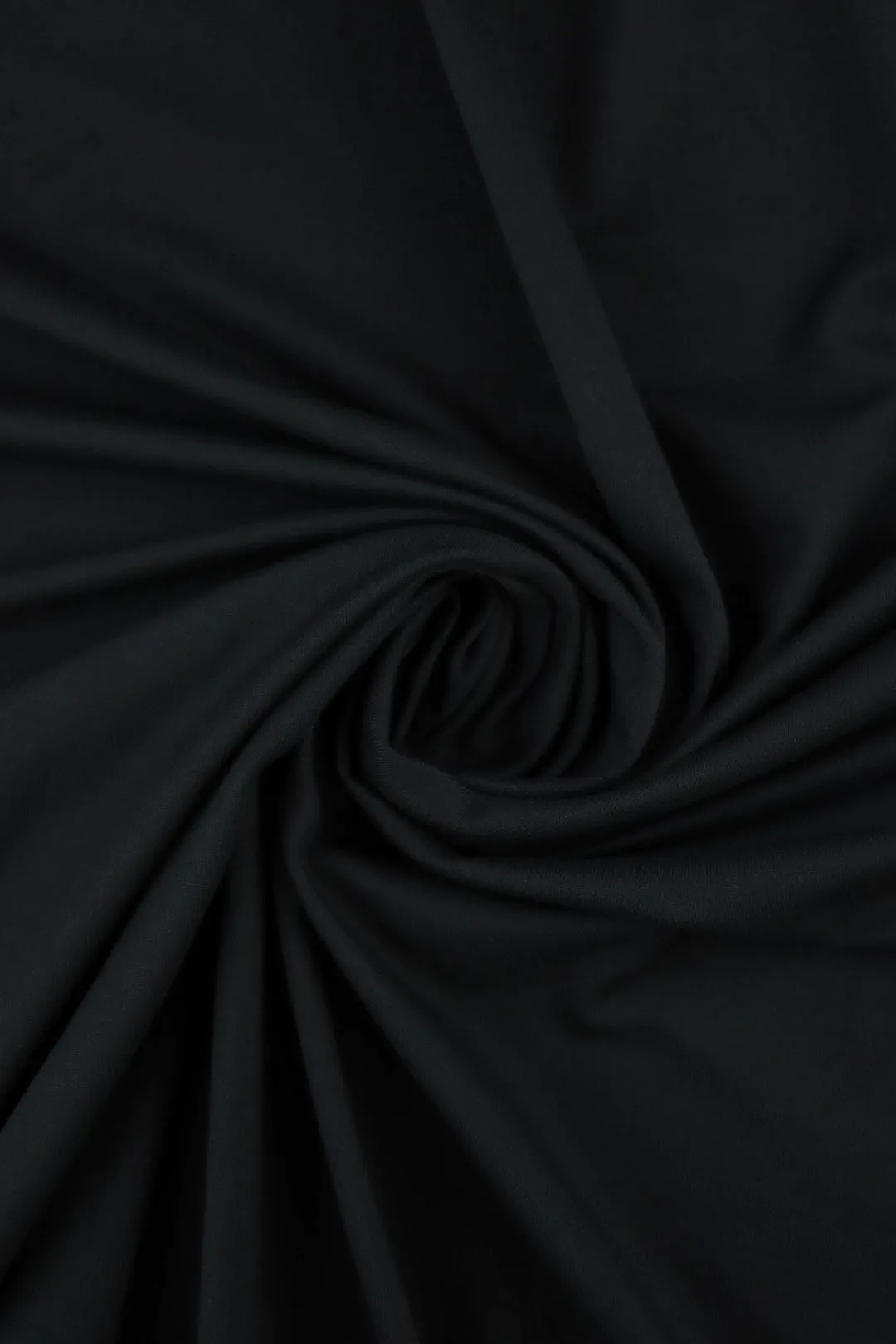 Black Athletic Brushed Poly Jersey 190GSM