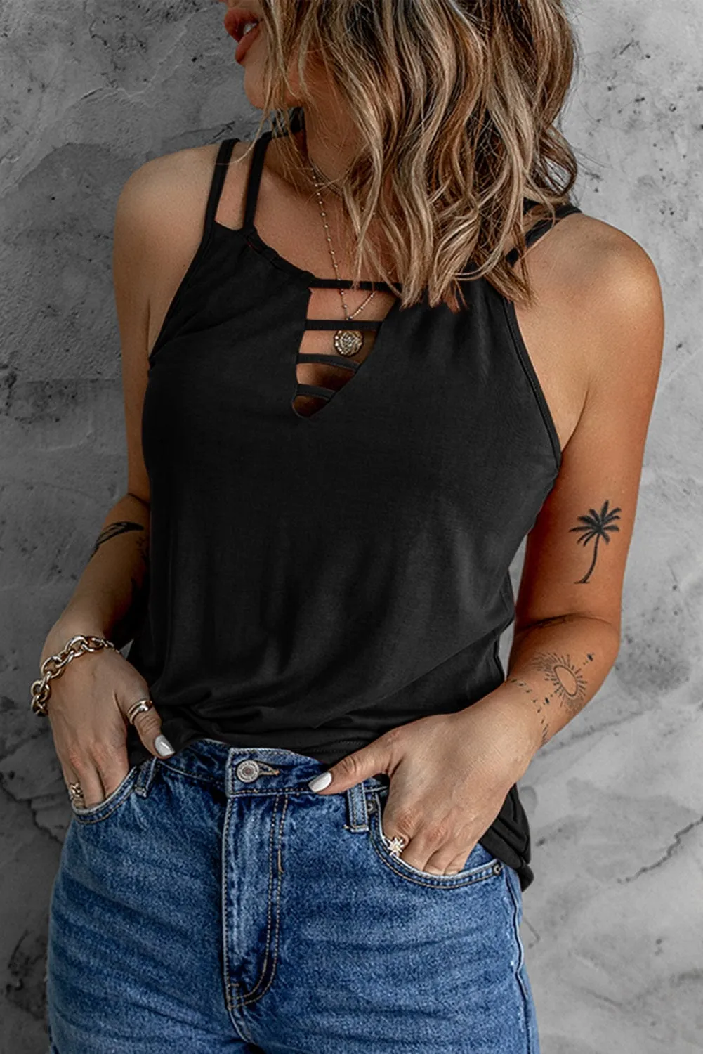 Black Skull Graphic Tank
