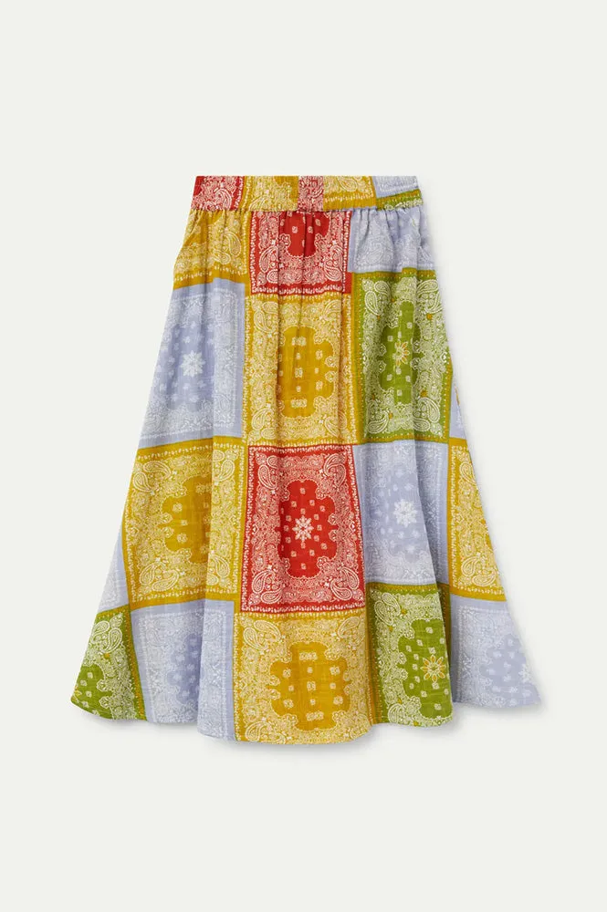 Compania Fantastica Paisley Midi Skirt