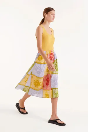 Compania Fantastica Paisley Midi Skirt
