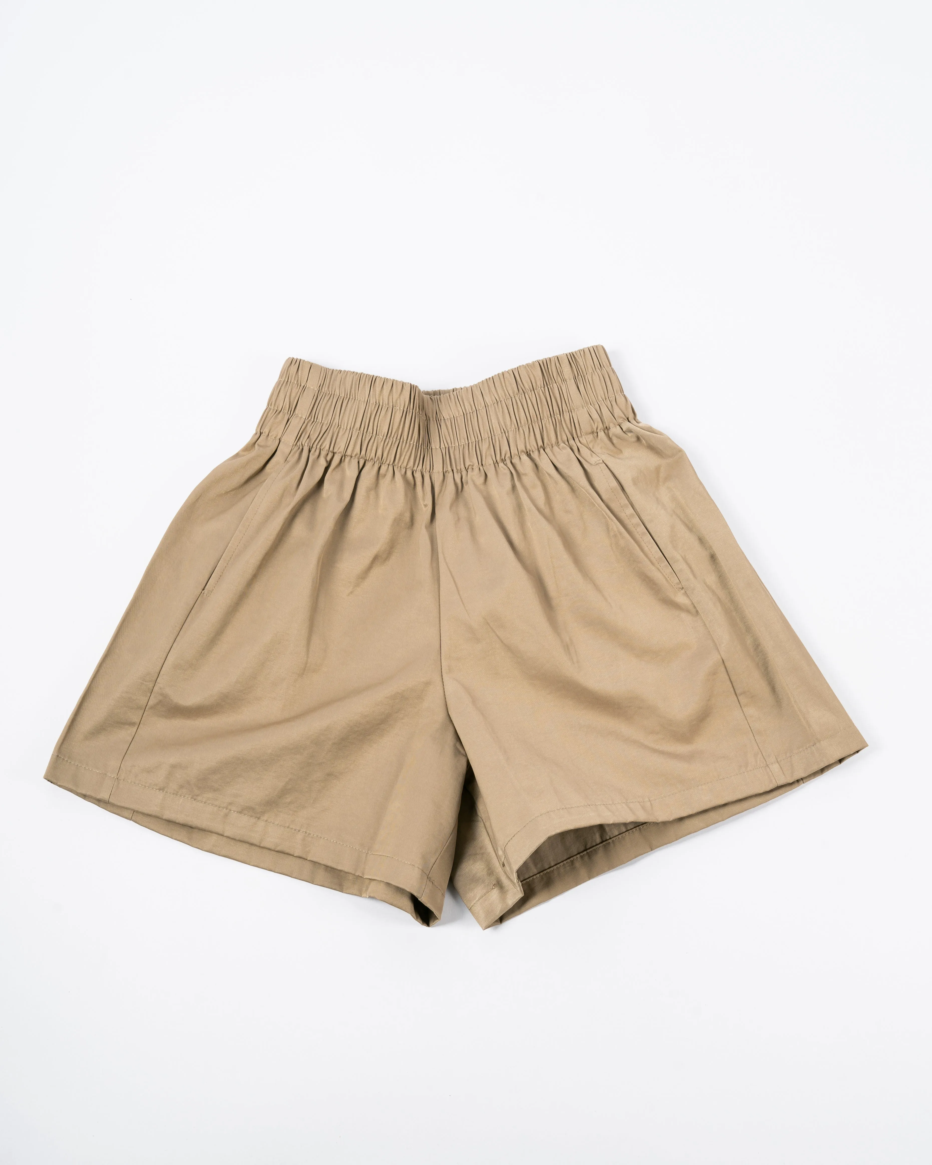 Cozy A-Line Shorts (Khaki)