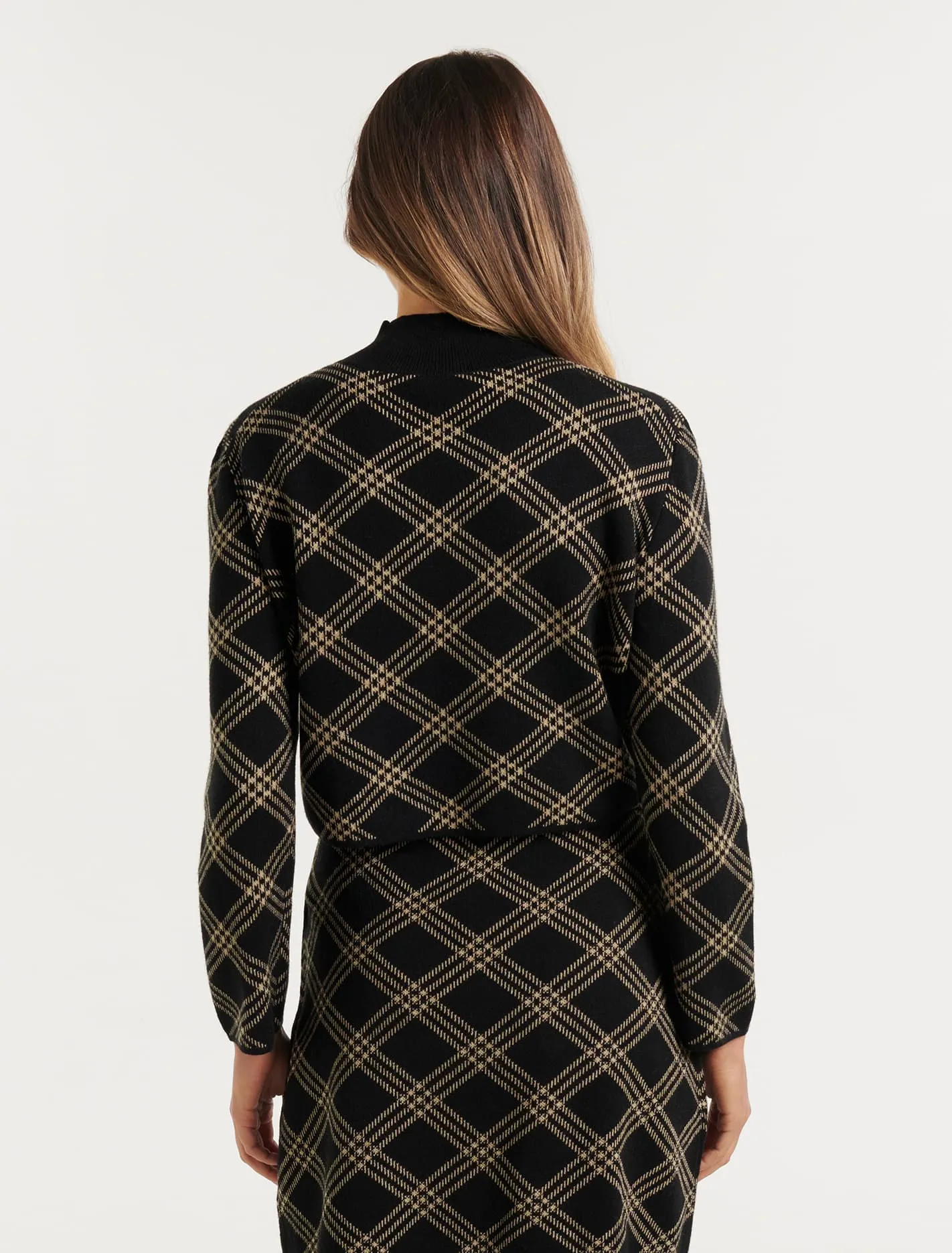 Frankie Check Knit Jumper