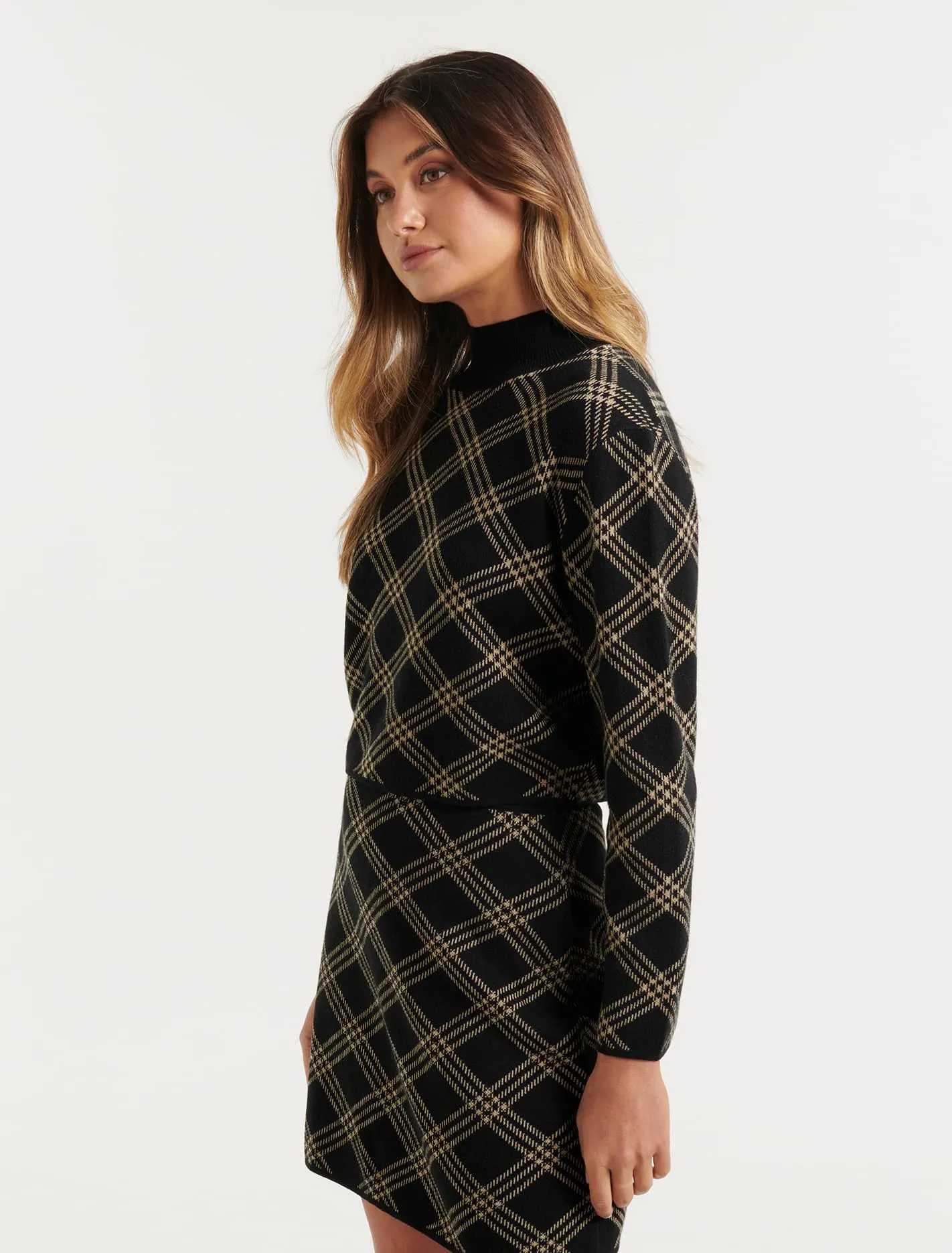 Frankie Check Knit Jumper