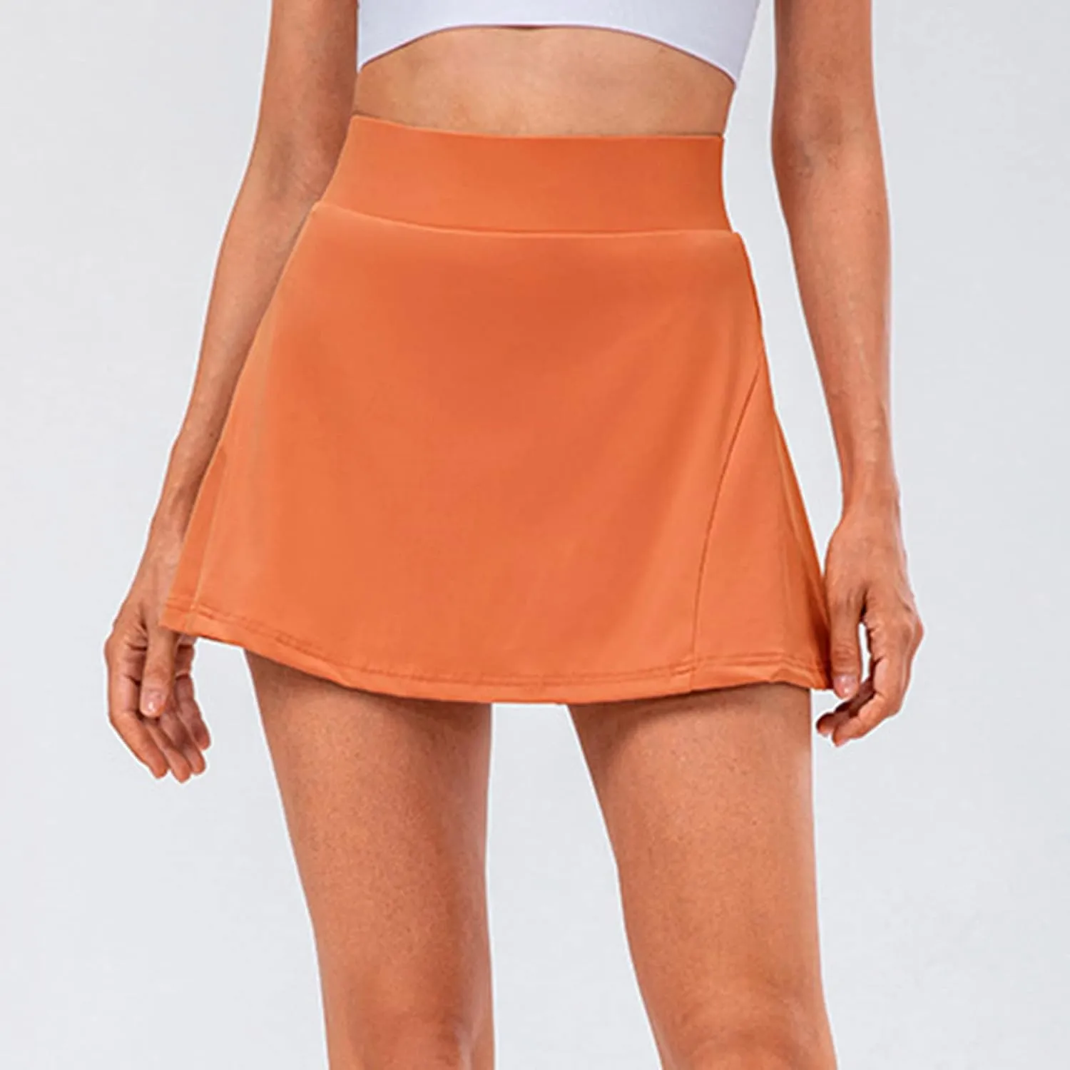 Mini Tennis Skirt for Women Flowy Pleated Running Skirts Workout Stretchy Skater Skort Baggy Summer Skirts