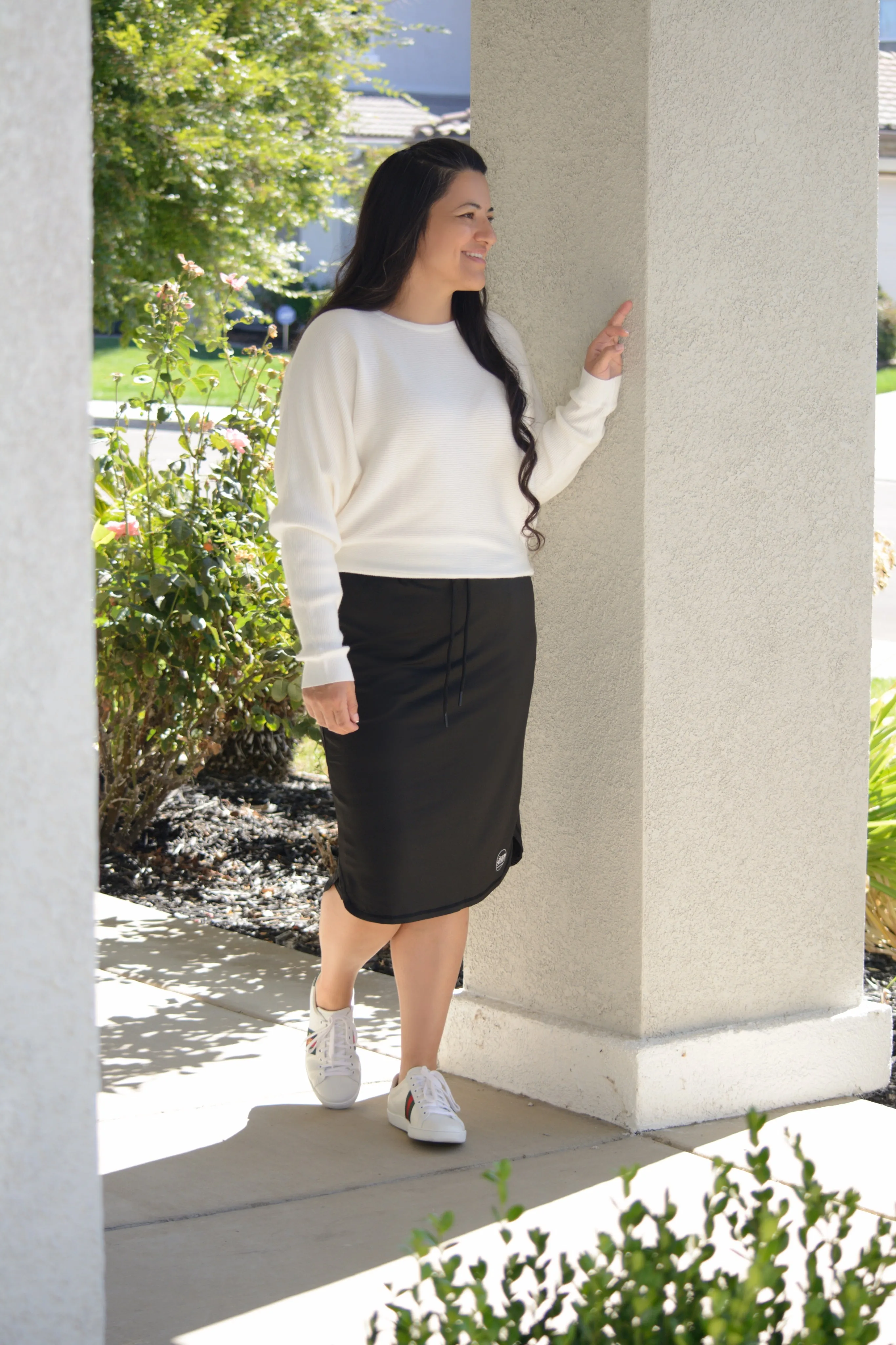 Palermo Black Athletic Skirt (hidden leggings)