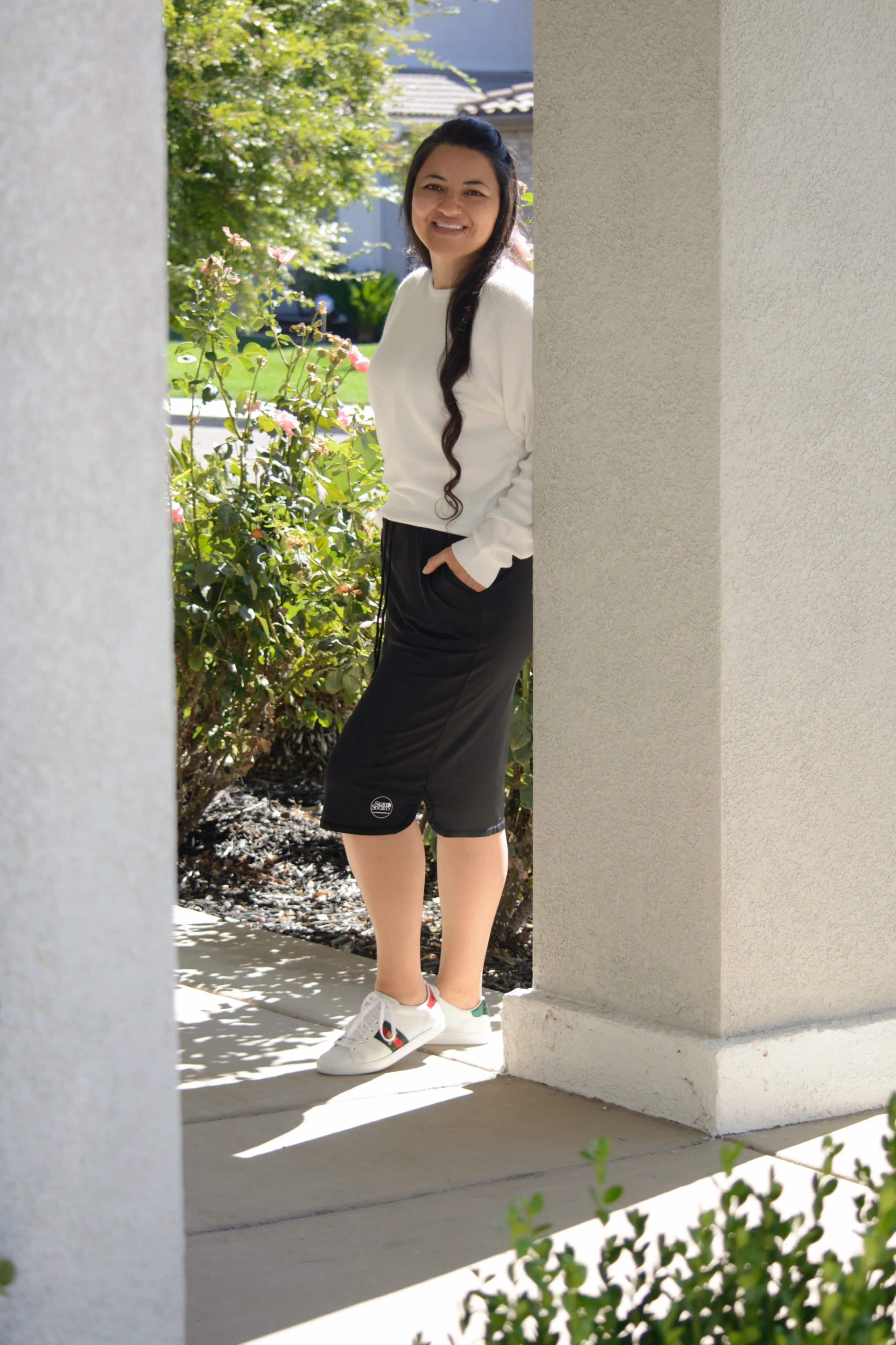 Palermo Black Athletic Skirt (hidden leggings)