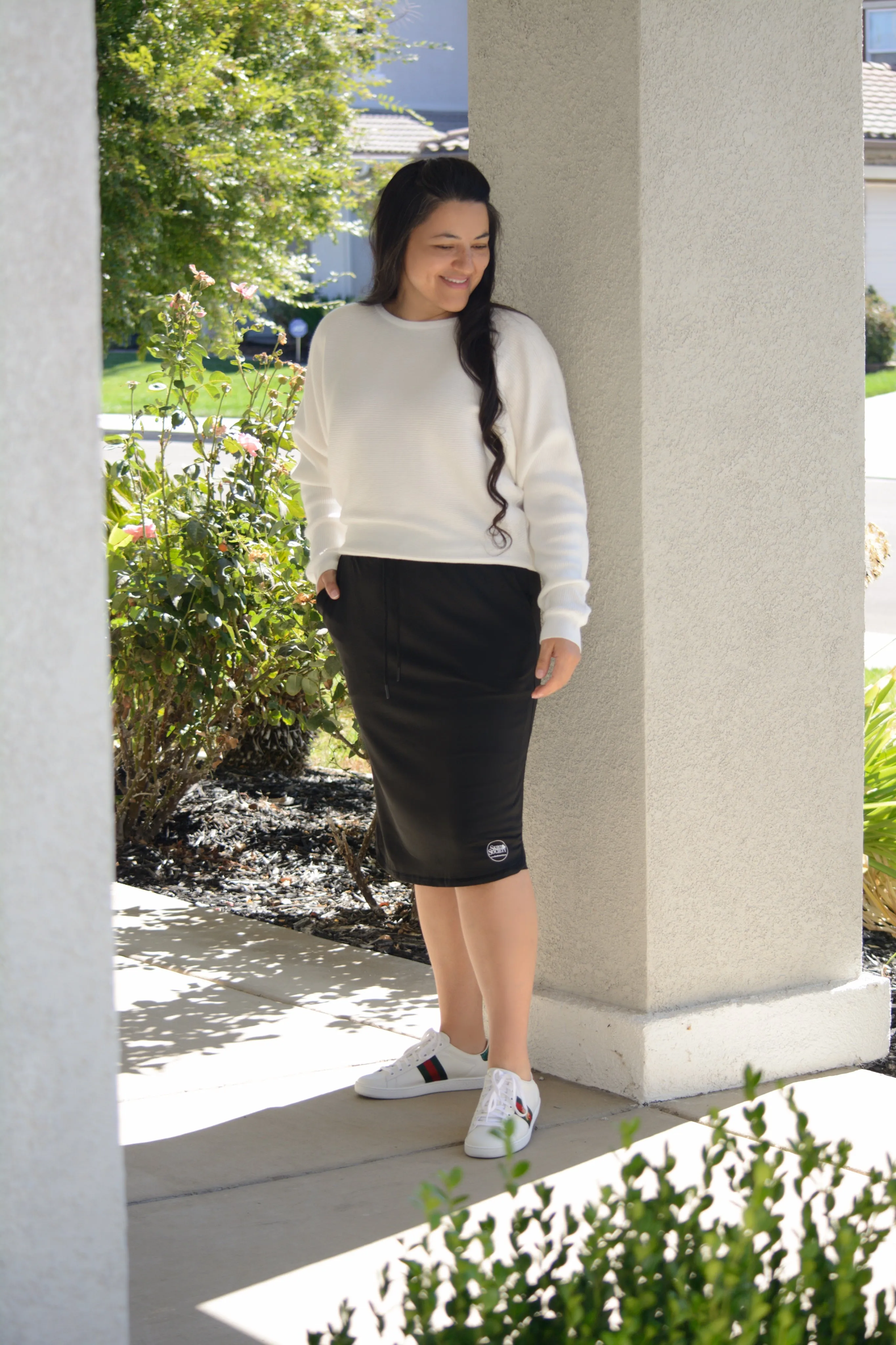 Palermo Black Athletic Skirt (hidden leggings)