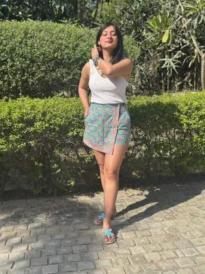 Sea Blue Skorts