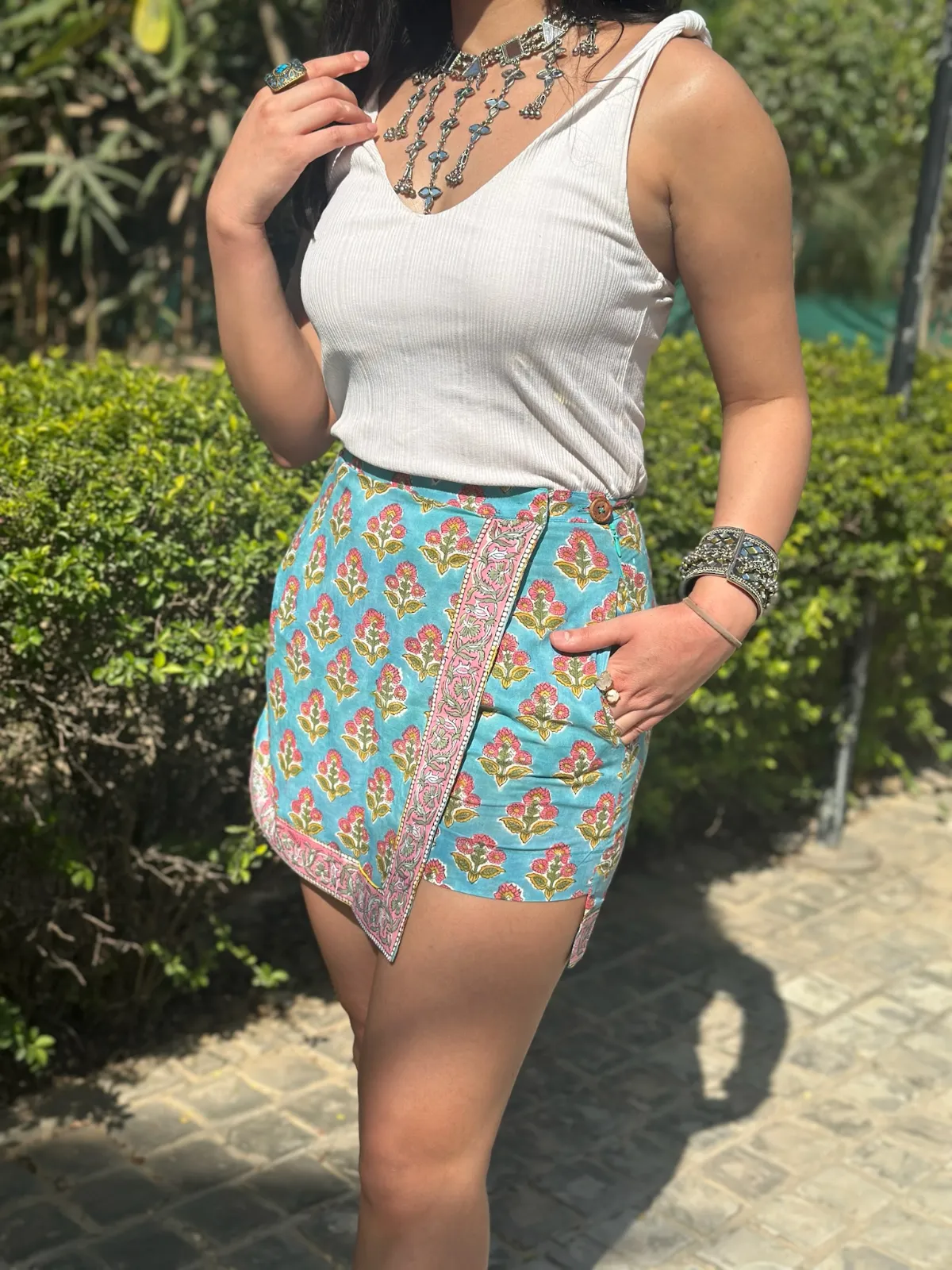 Sea Blue Skorts