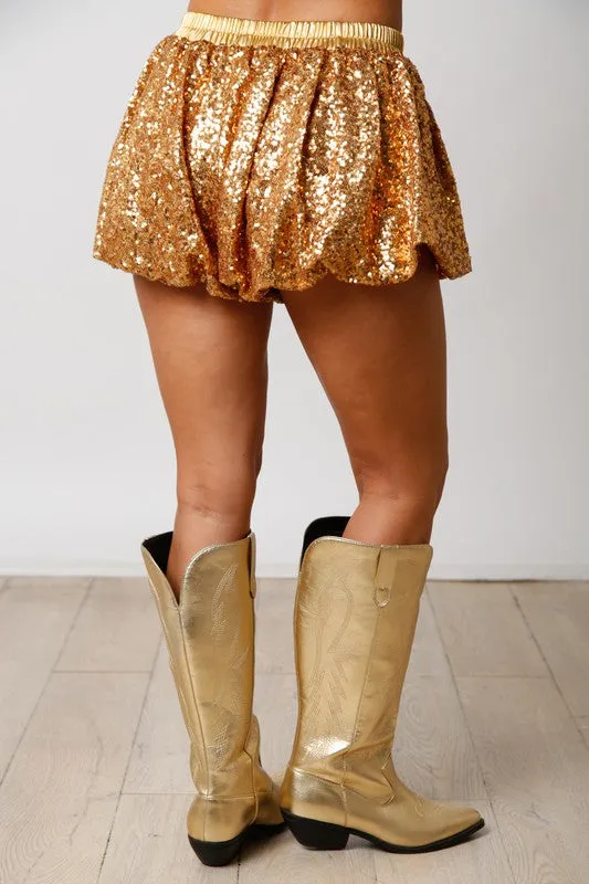Sequin Bubble Shorts