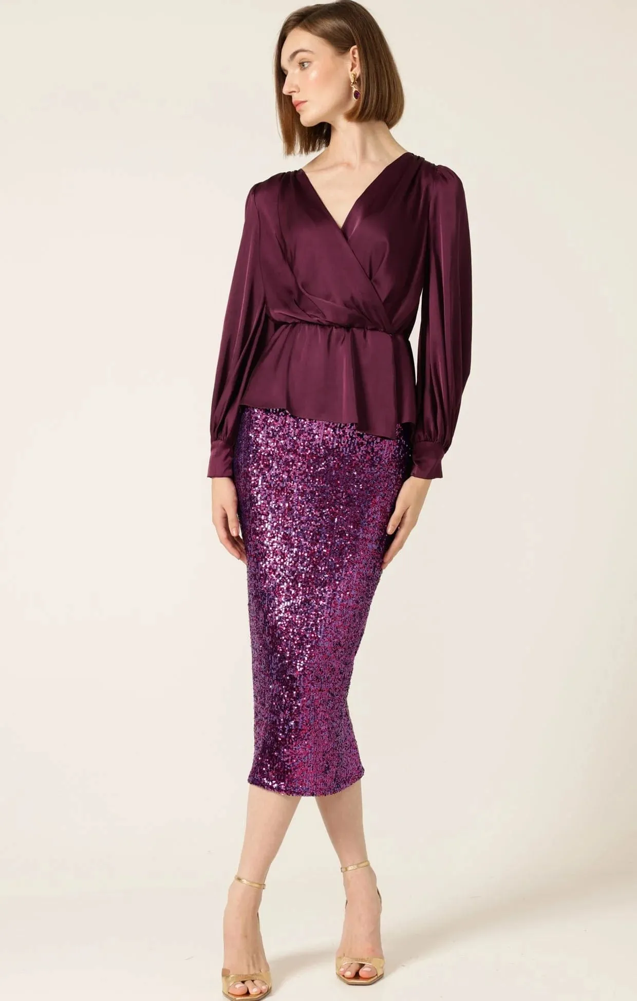 Sequin Stretch Skirt