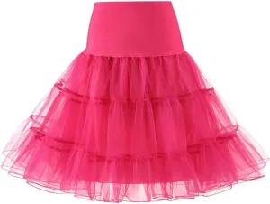 Skirts for Women 2025 Adult Dancing Mesh Skirt Casual High Waisted Pleated Skirt Solid Versatile Layered Tulle Skirt