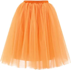 Teens Ballet Skirts Bubble Tulle Tutus Mesh Skirt Women 1950S Vintage Dance Skirts Sparkly Skirt Midi Pleated Skirt