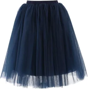Teens Ballet Skirts Bubble Tulle Tutus Mesh Skirt Women 1950S Vintage Dance Skirts Sparkly Skirt Midi Pleated Skirt
