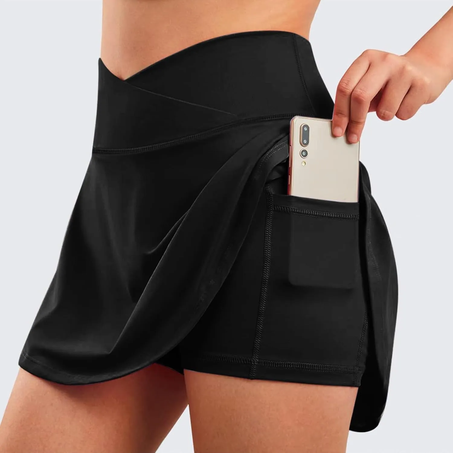 Tennis Golf Skirts for Women High Waisted A Line Mini Athletic Skorts Sports Running Casual Inner Shorts with Pockets