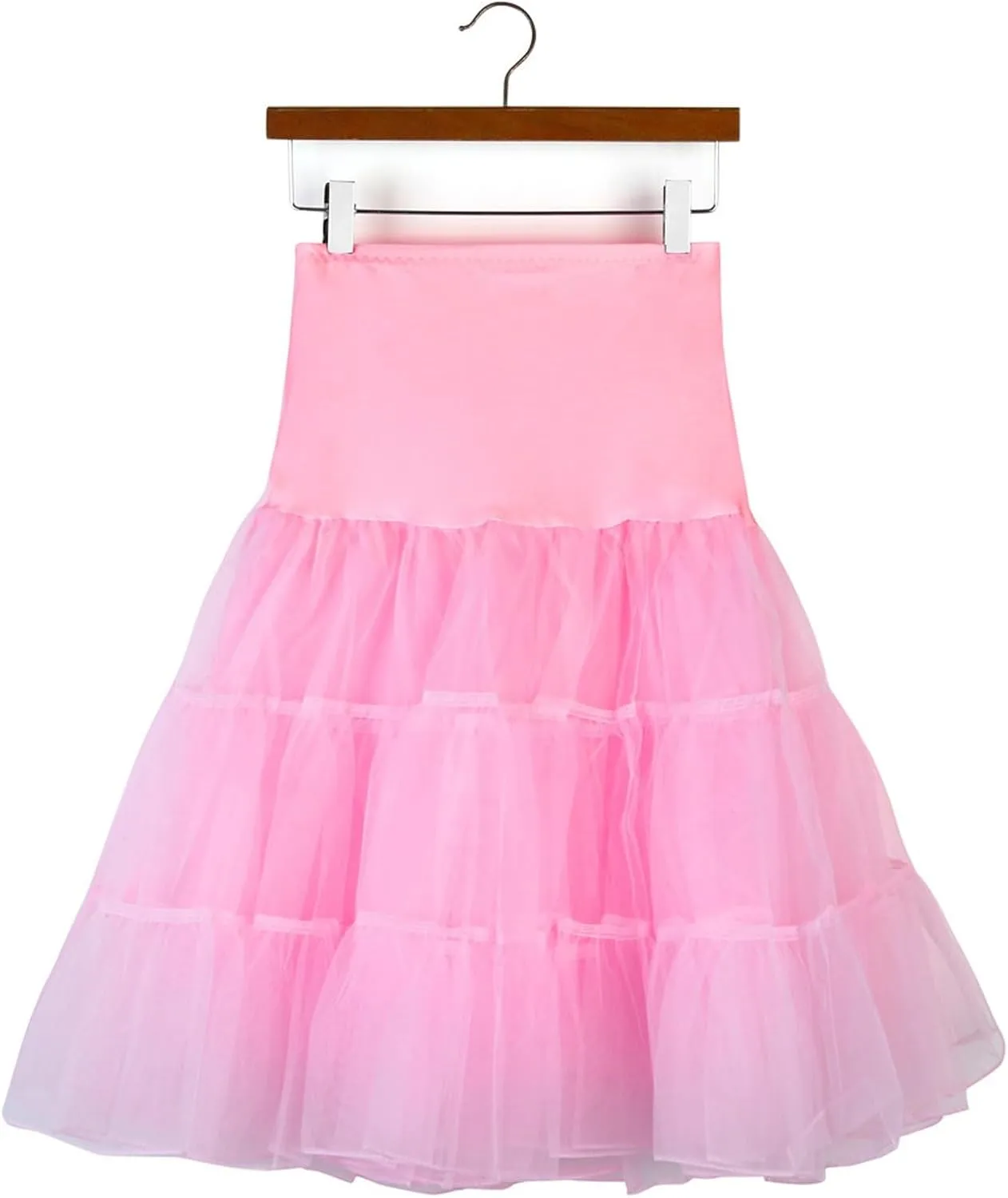 Tutu Skirts for Women Costume Pleated Tulle Petticoat Tutu Tulle Midi Knee Length Skirt Underskirts for Cosplay
