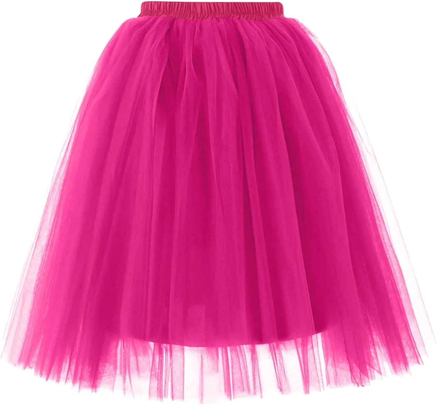 Women's 1950s Petticoat Skirts Adult Puffy Tutu Skirt Pleated Tulle Petticoat Tutu Underskirt Puffy Tutu Skirt