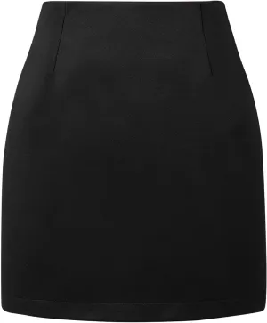 Women's Elegant Leather Skirts Solid High Waisted A-Line Women Skirts Pencil Midi Skirt Western Skirt Office Work
