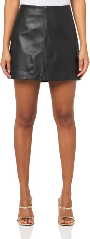 Women's Renai Slim Fit Leather Pencil Skirt